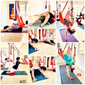 yoga en trapecio
